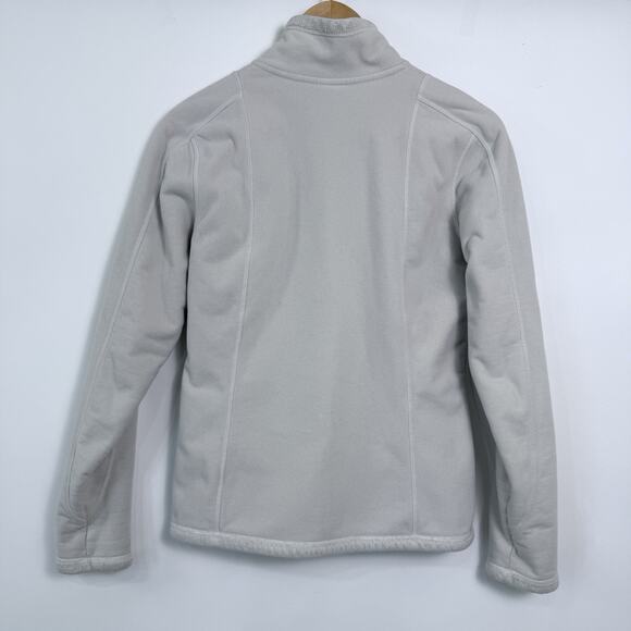 The‎ North Face Full Zip Sherpa Fleece Lined Jacket Womens Size Small Off White - Picture 3 of 8